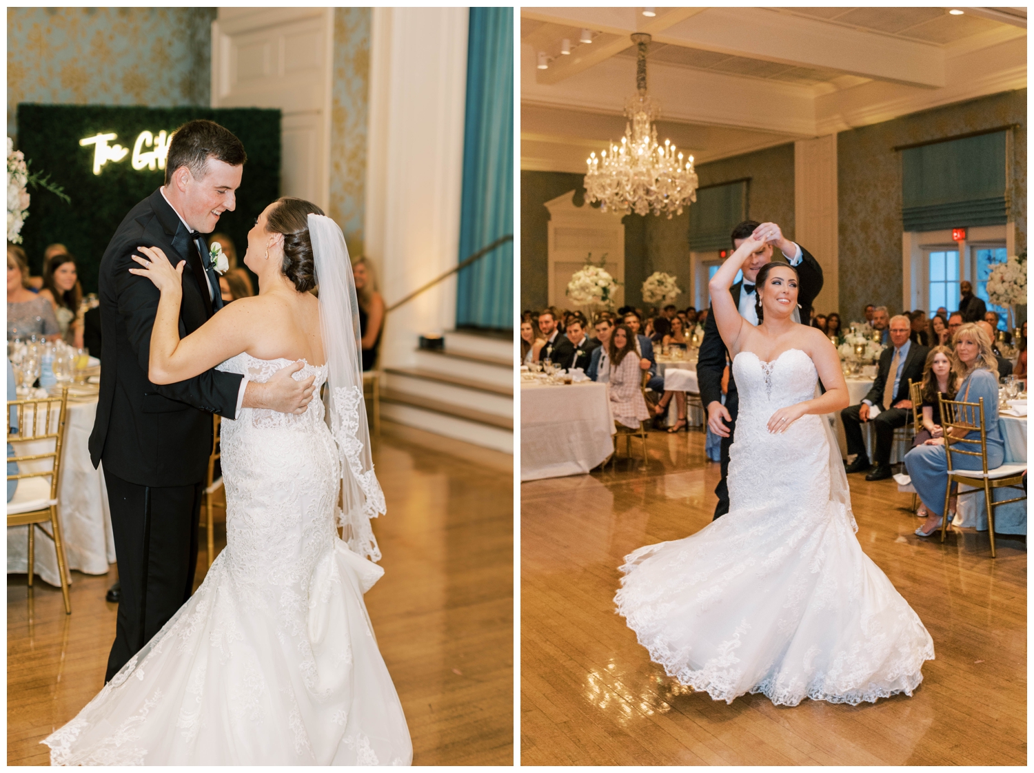 first dance bride and groom Houston Junior League wedding reception