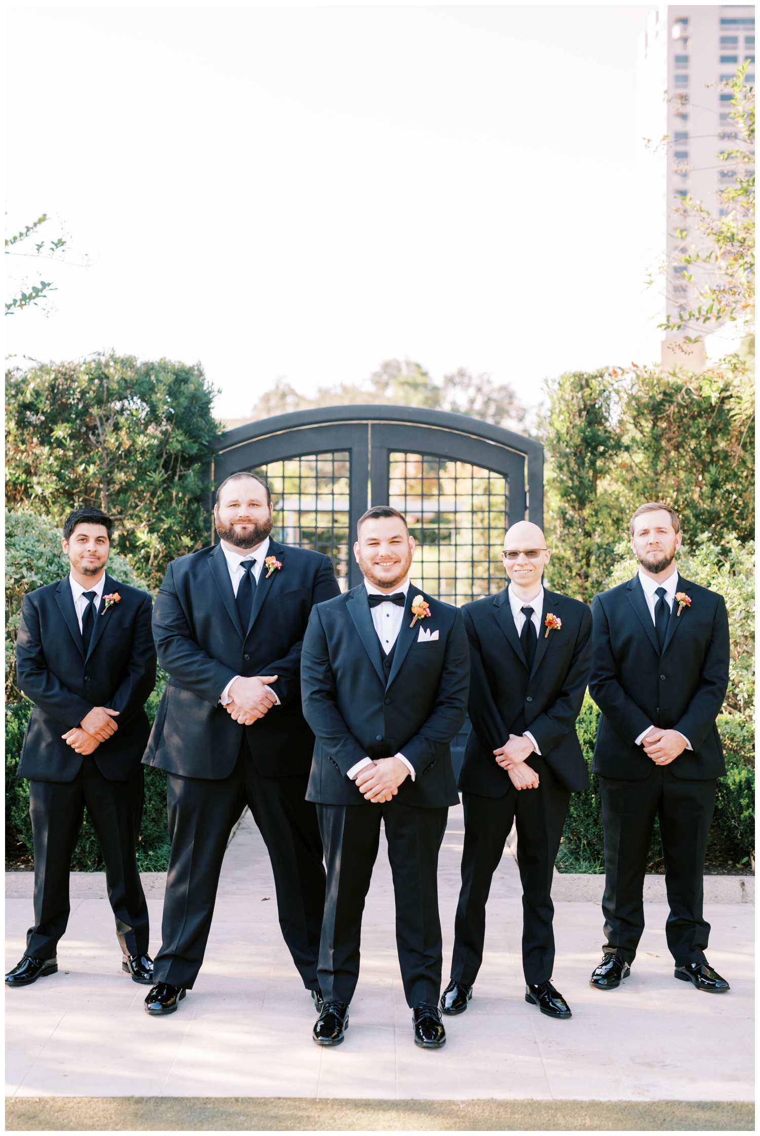groom and groomsmen portrait