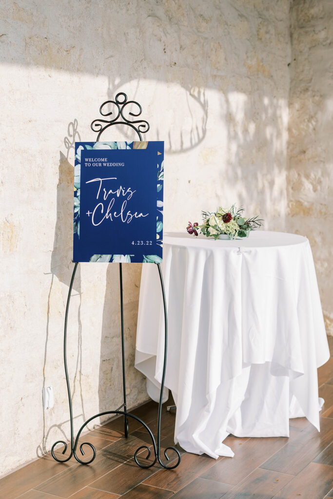 Texas wedding reception details and decor