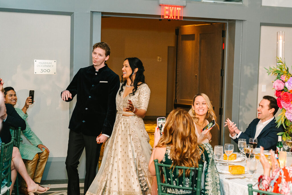 A South Asian wedding reception at The Omni Hotel in Houston