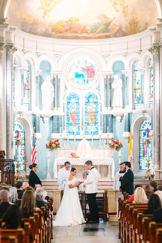 Timeless Houston church wedding ceremony