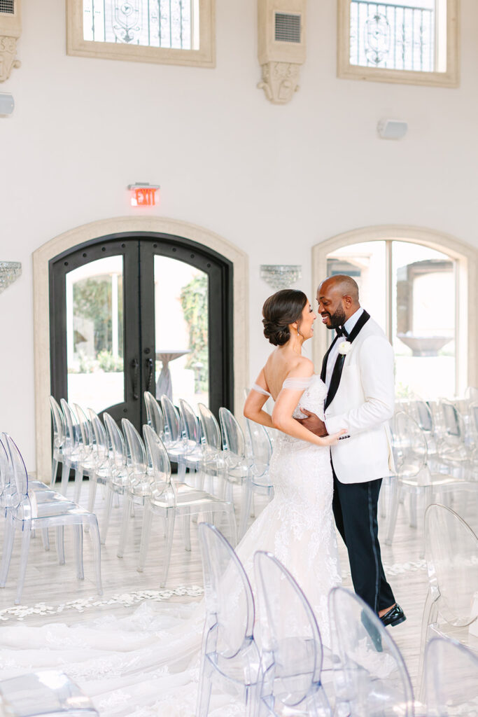 Bride and grooms first looks from wedding in Texas - Captured by Aly Matei - Texas Wedding Photographer