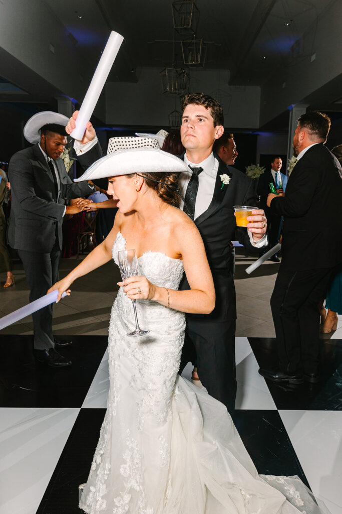 Open dancing at a Texas wedding reception