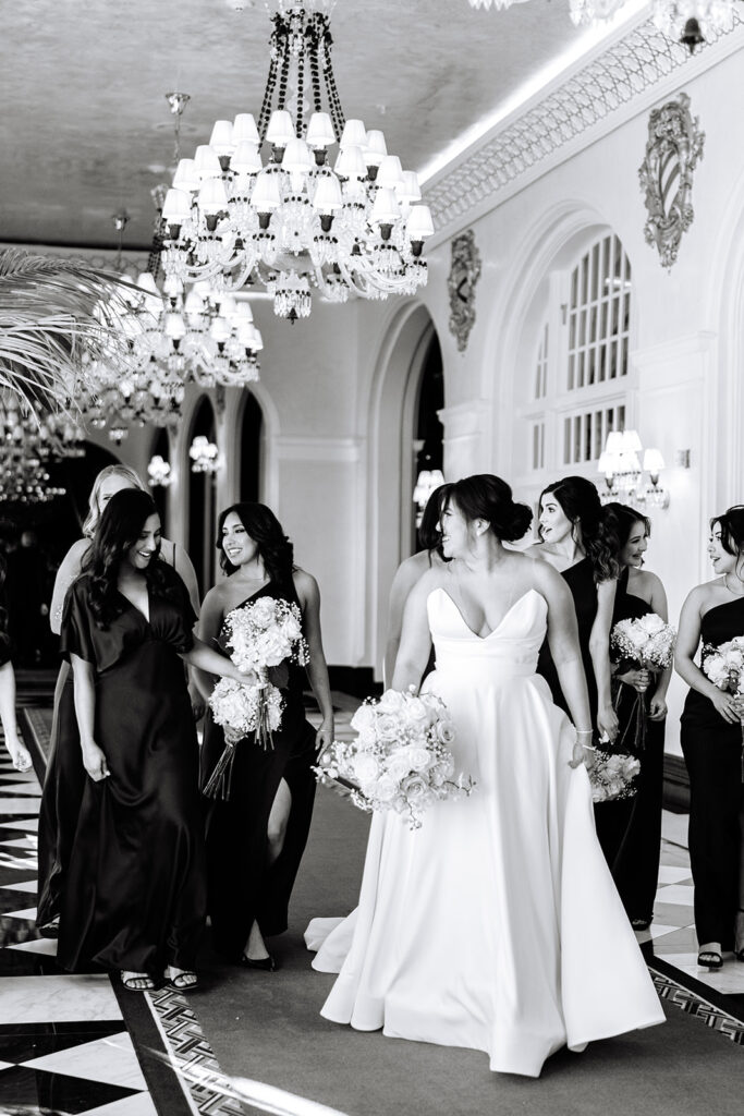 The Grand Galvez Galveston Bride and Bridesmaids Photos