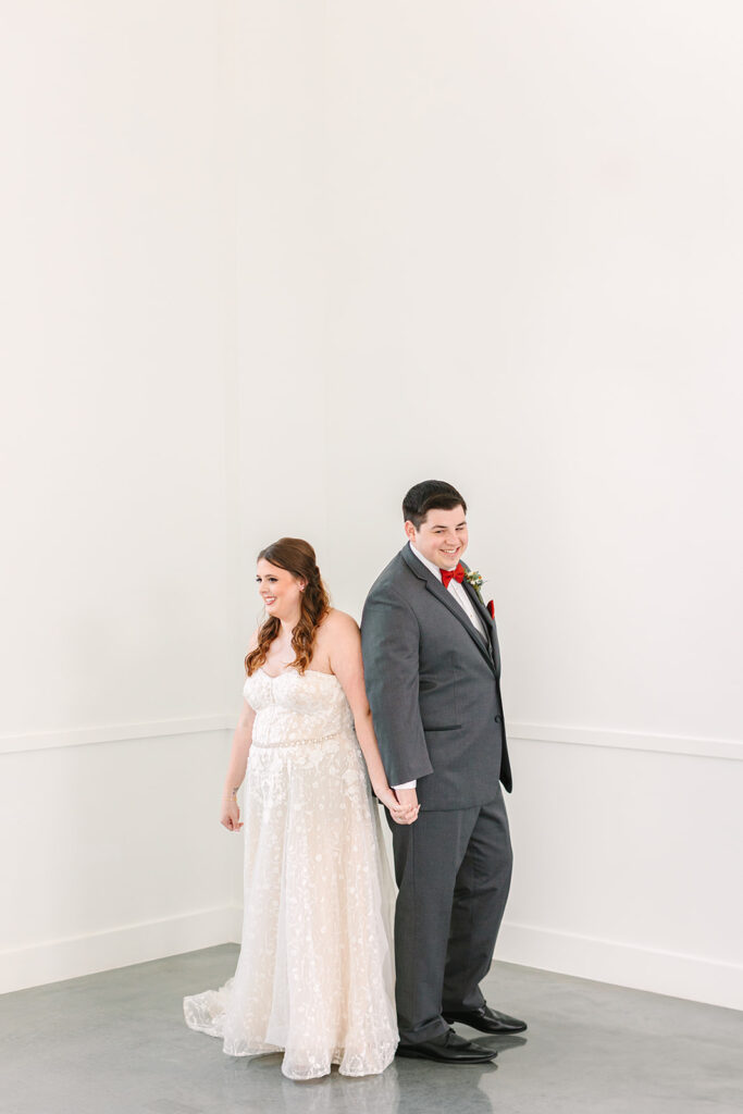 Bride and grooms first looks