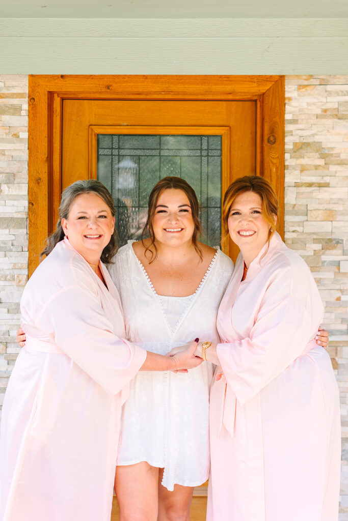 Bride and her mother and mother in law