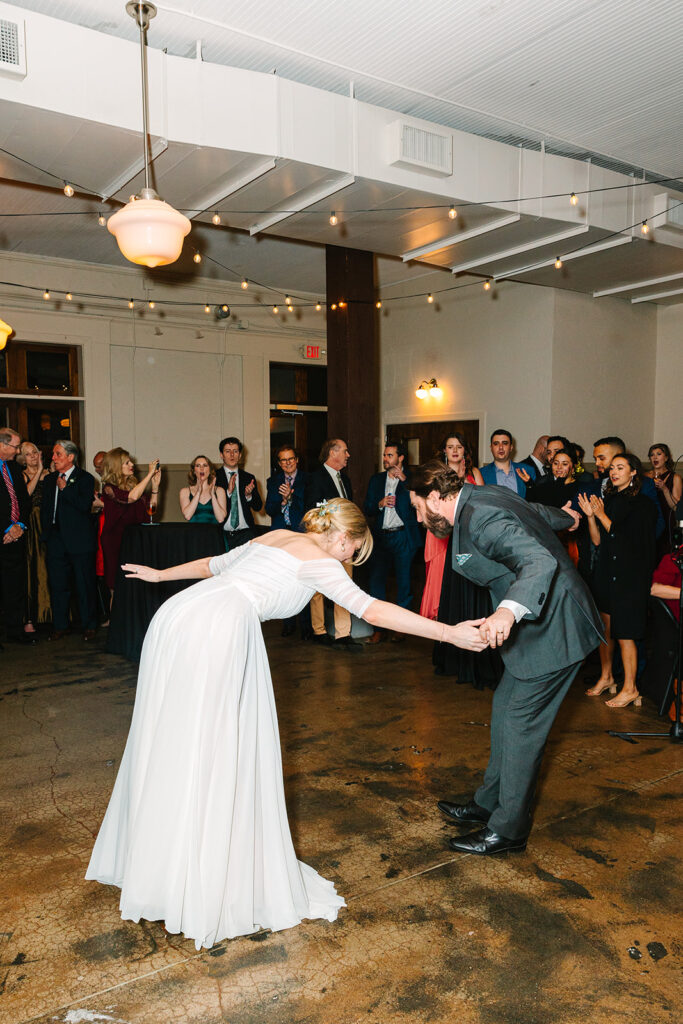 Bride and grooms first dance