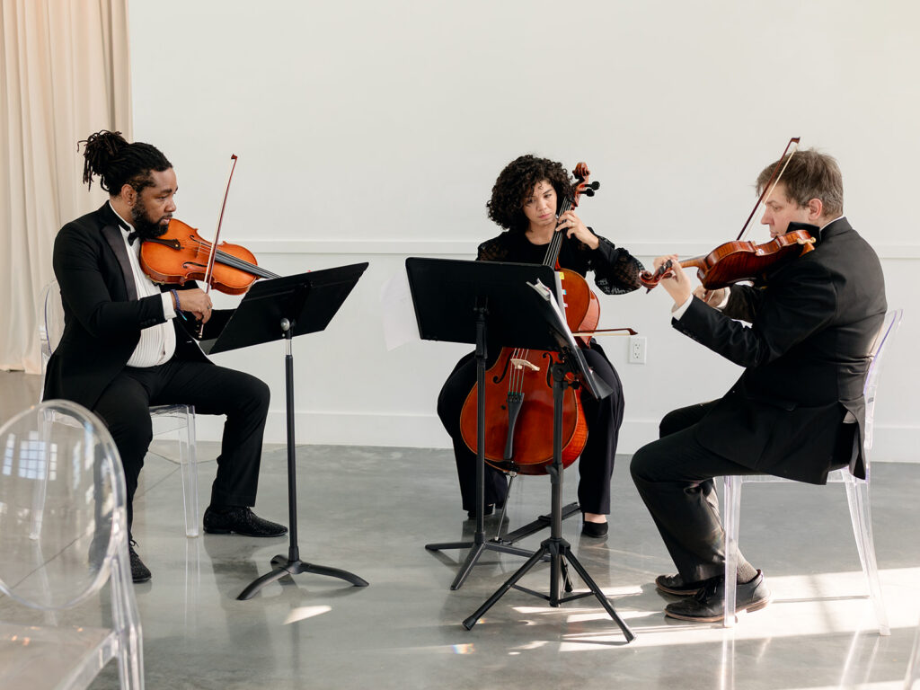 live music at the wedding ceremony