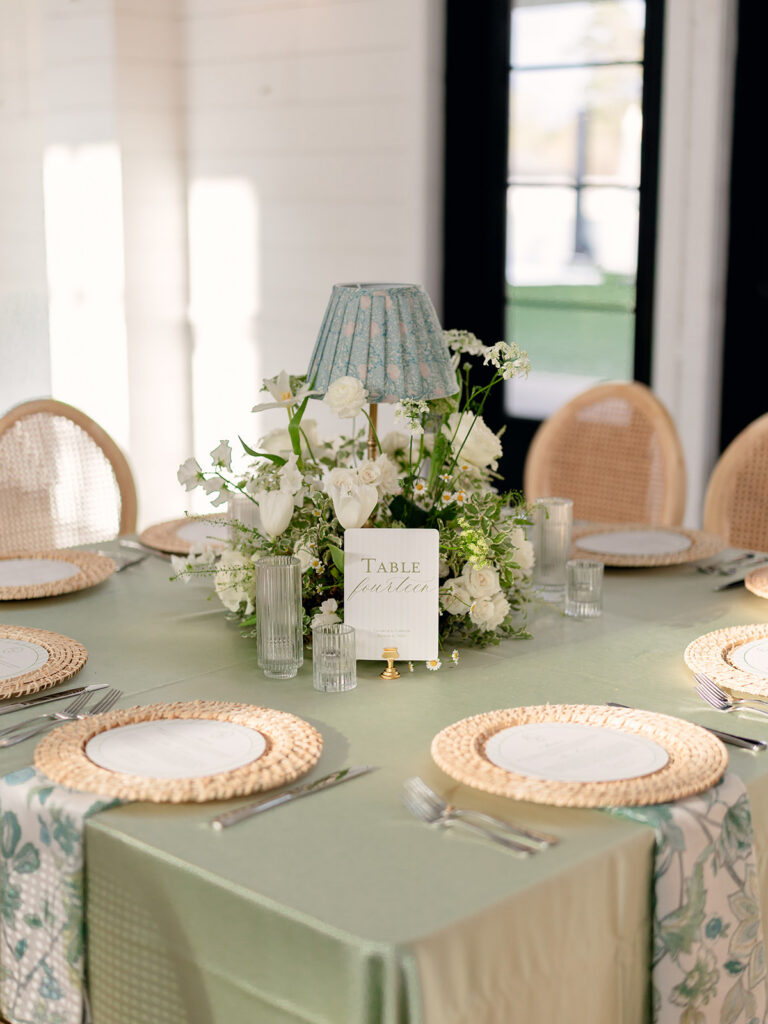 stunning florals at the wedding reception