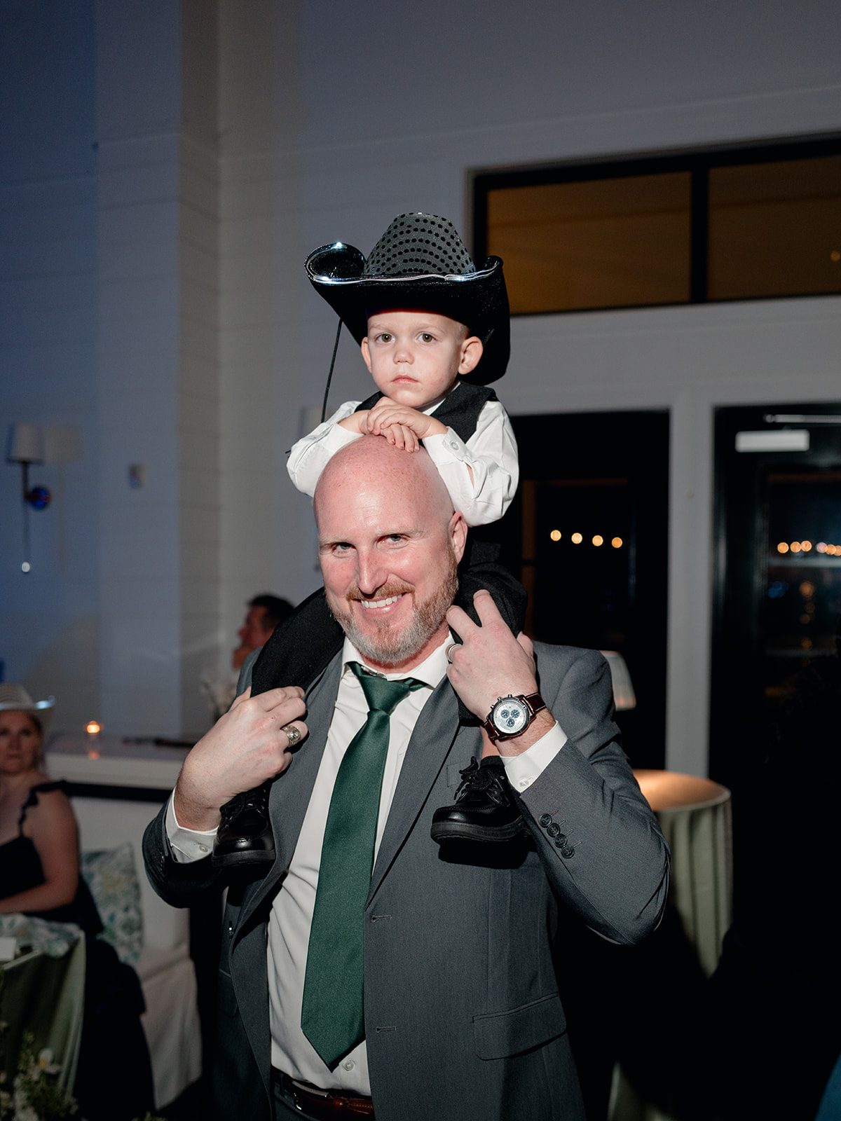Black tie reception celebration at Boxwood Manor near Houston, Texas