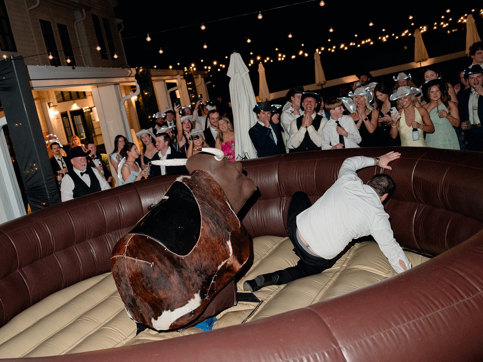 Black tie reception celebration at Boxwood Manor near Houston, Texas
