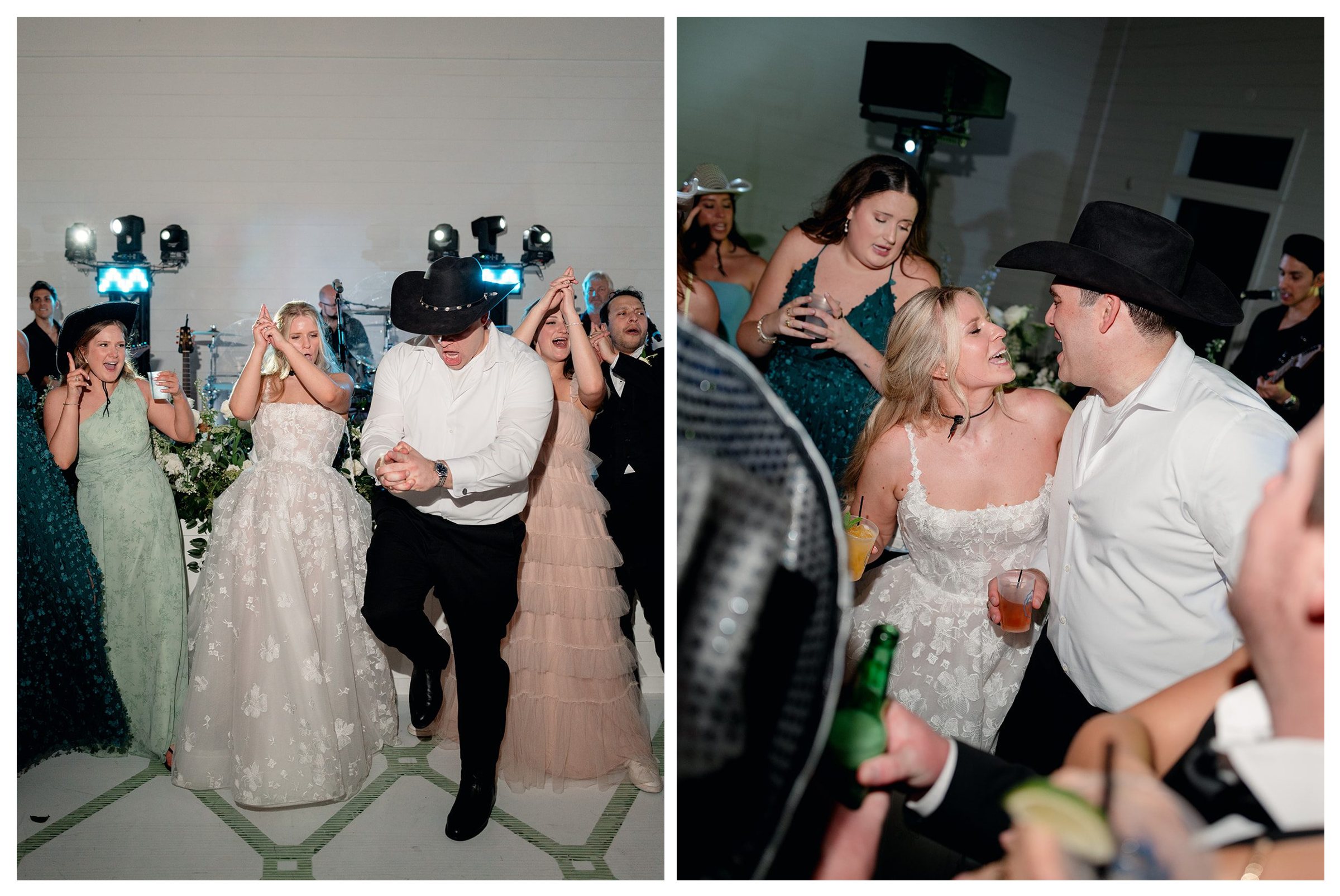 Black tie reception celebration at Boxwood Manor near Houston, Texas
