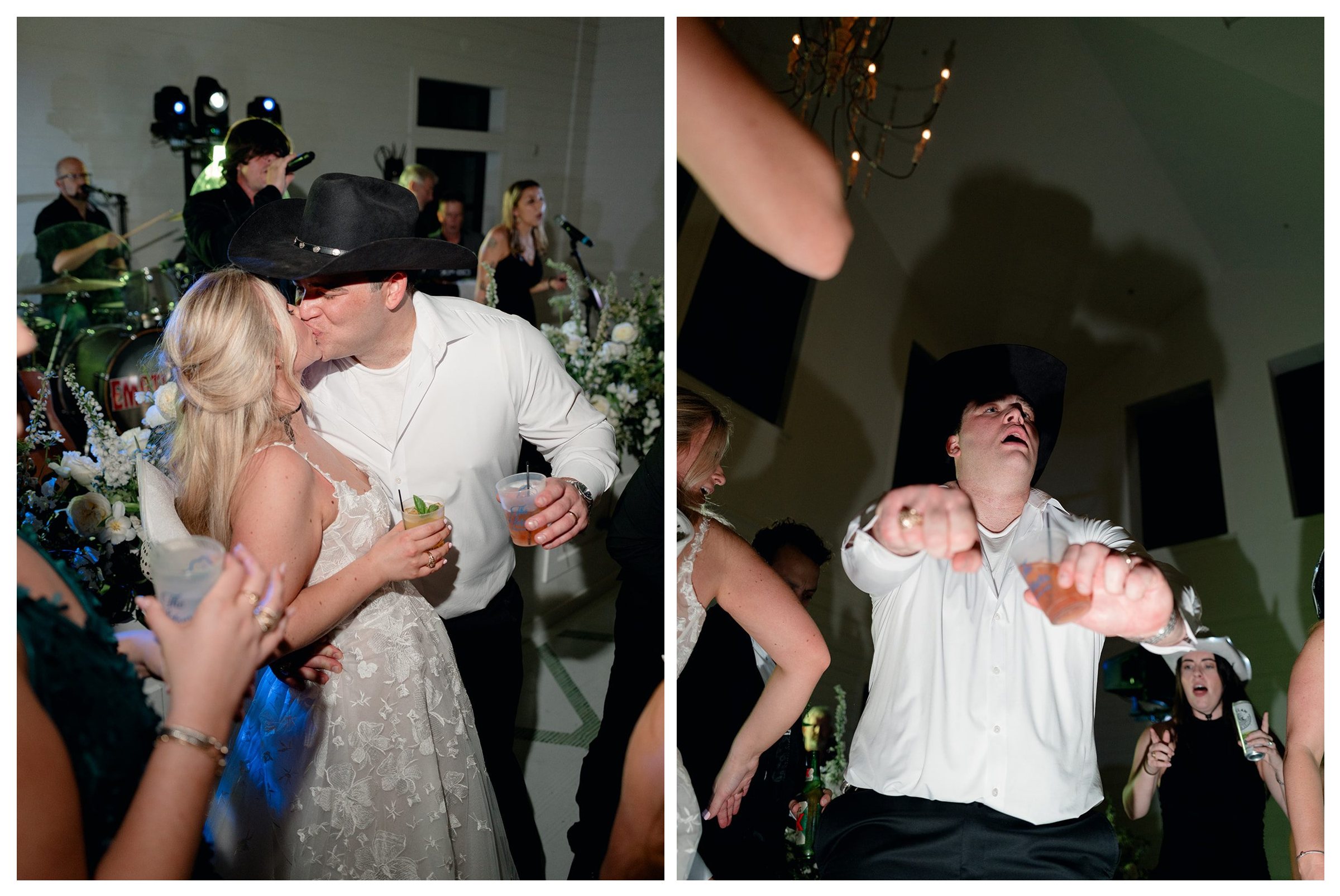 Wedding reception at Boxwood Manor in Tomball, Texas