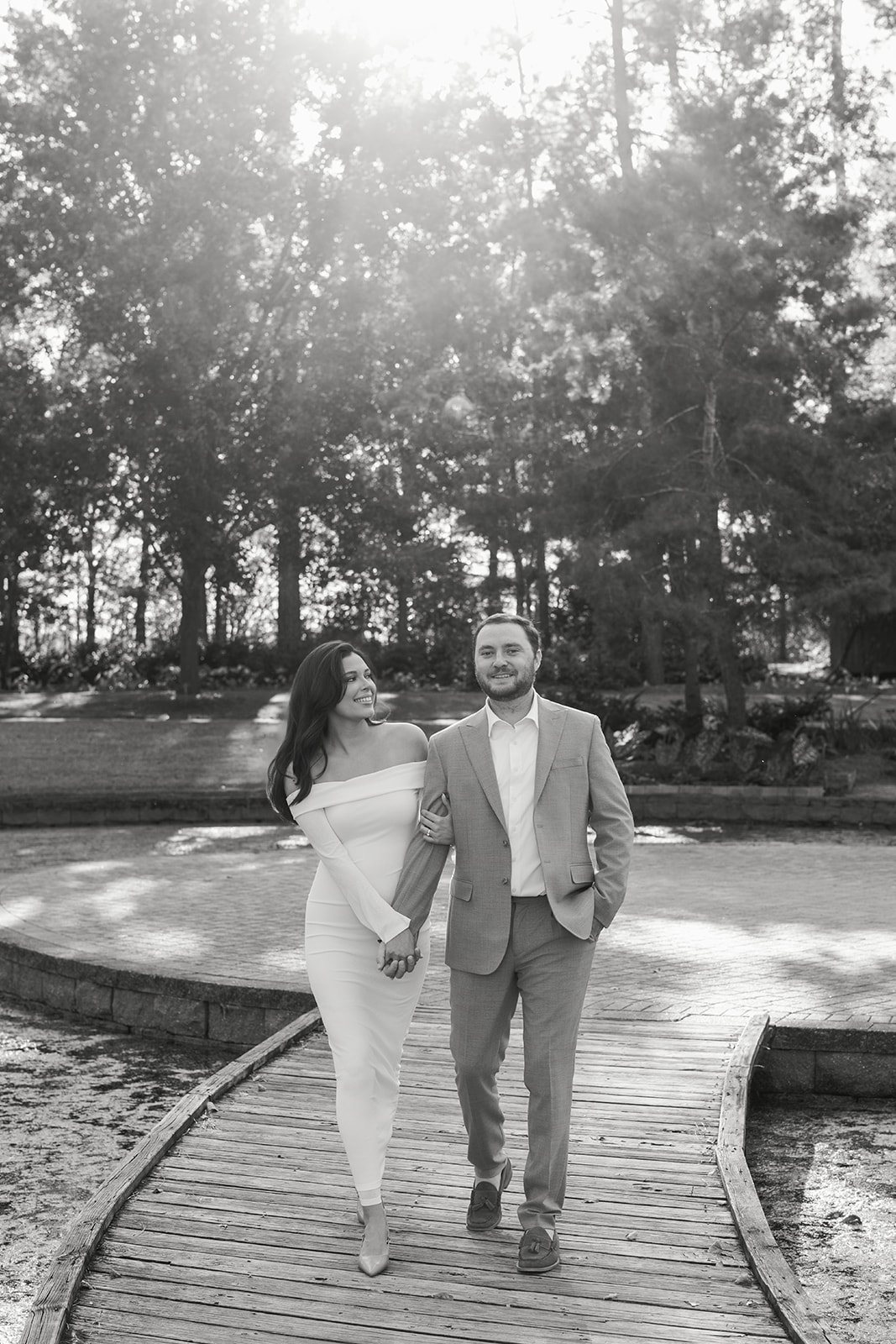 Houston garden engagement photographer Aly Matei at Mercer Botanic Gardens