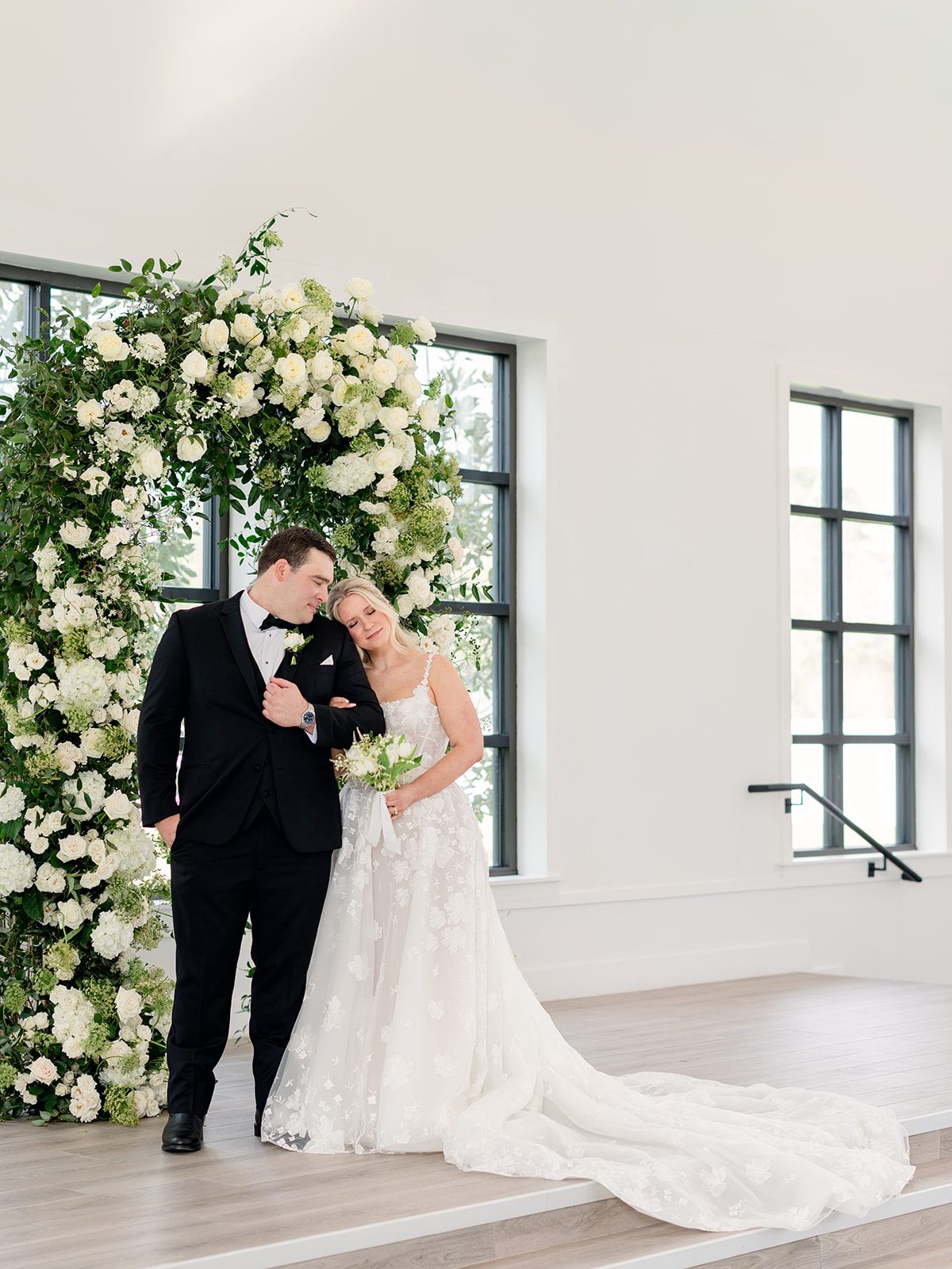 Just married couple at Boxwood Manor near Houston, Texas