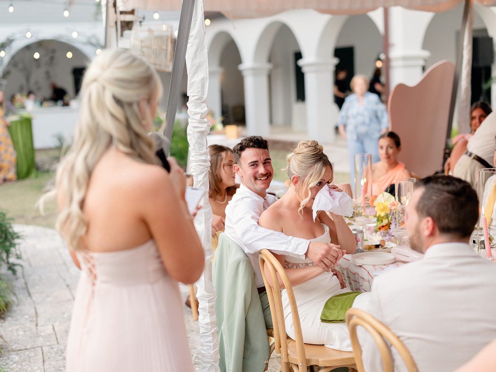 Dancing at a colorful Lightner Museum wedding reception