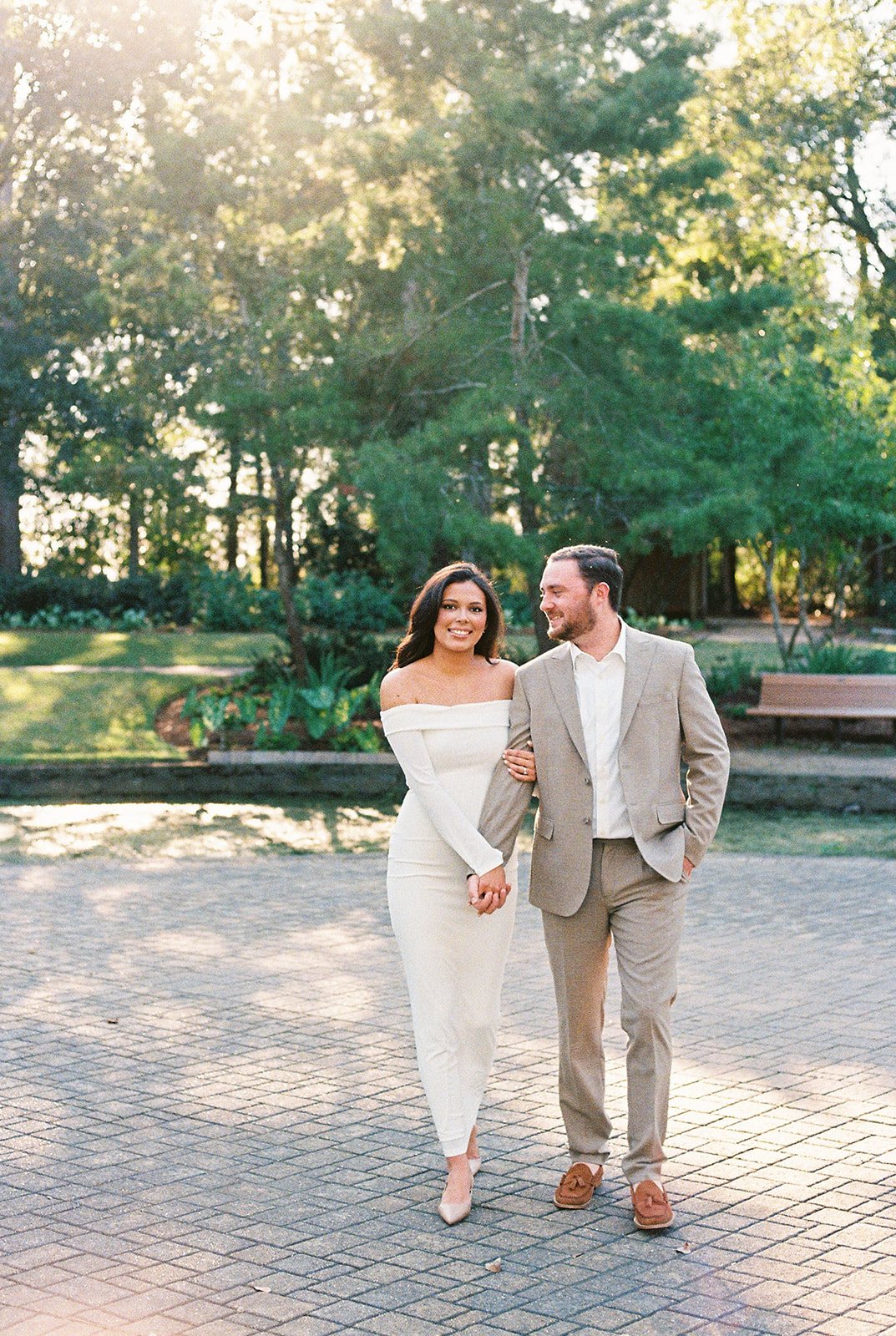 Houston editorial garden engagement session at Mercer Botanic Gardens by Aly Matei Photography