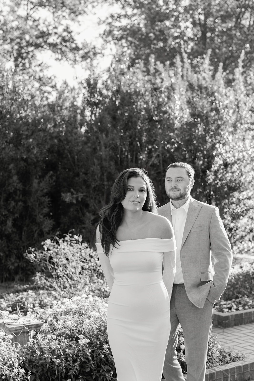 Houston editorial garden engagement session at Mercer Botanic Gardens by Aly Matei Photography