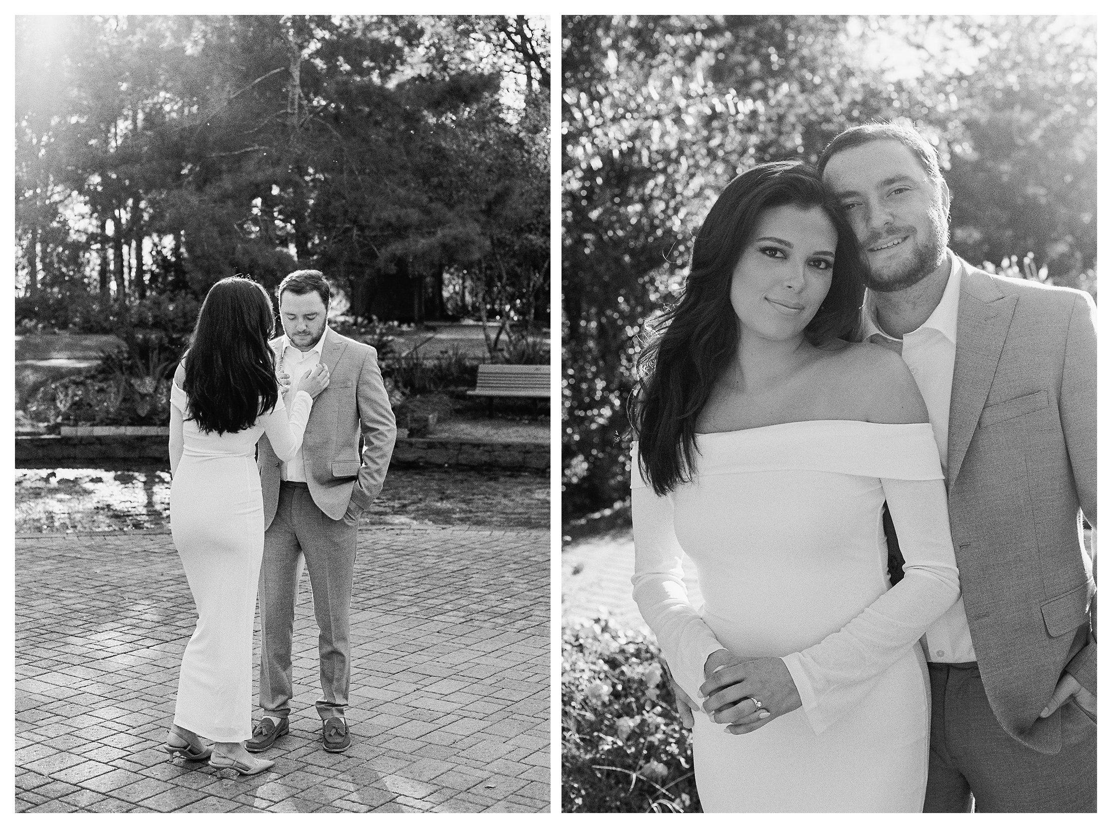 Houston editorial garden engagement session at Mercer Botanic Gardens by Aly Matei Photography
