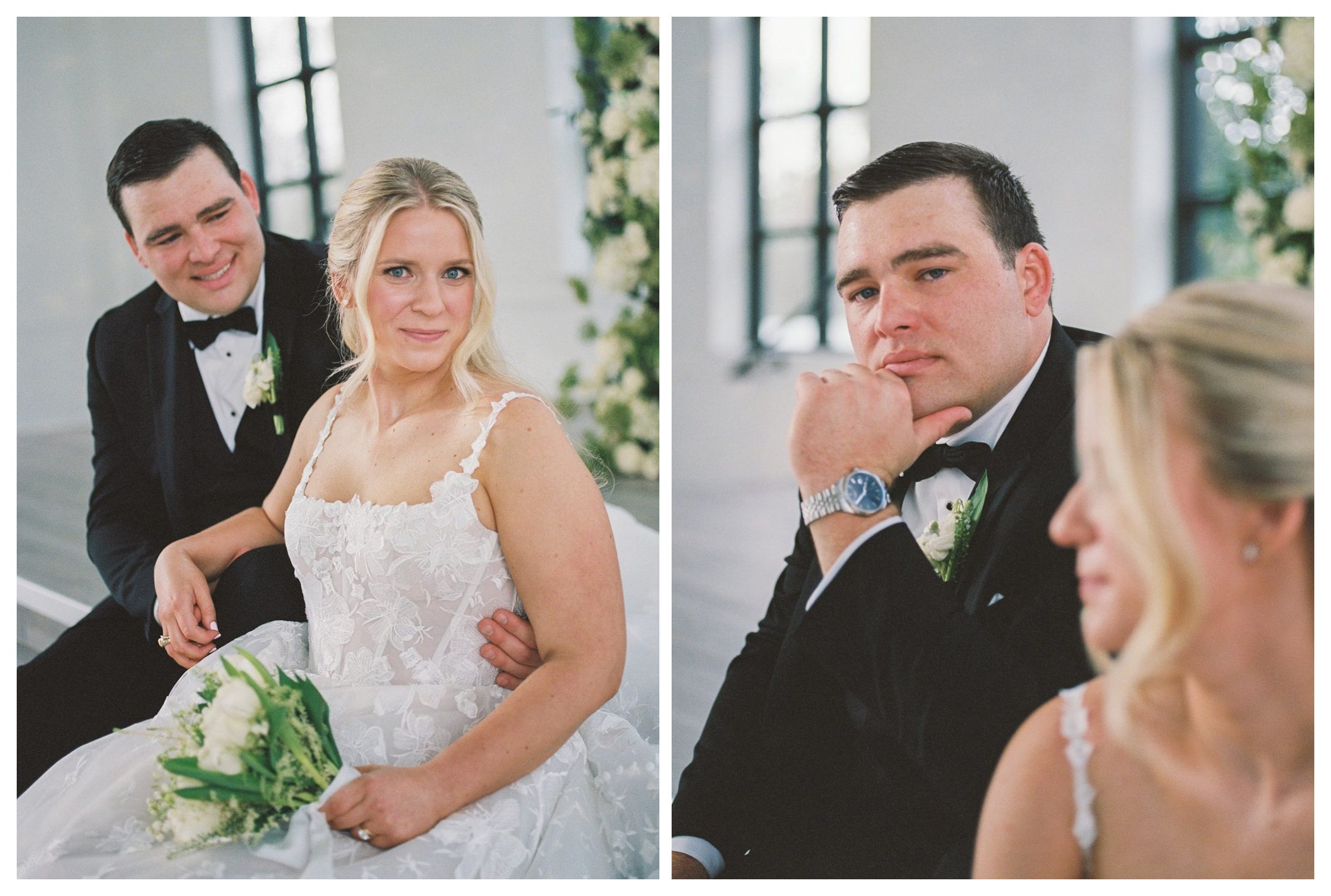 Just married couple at Boxwood Manor near Houston, Texas