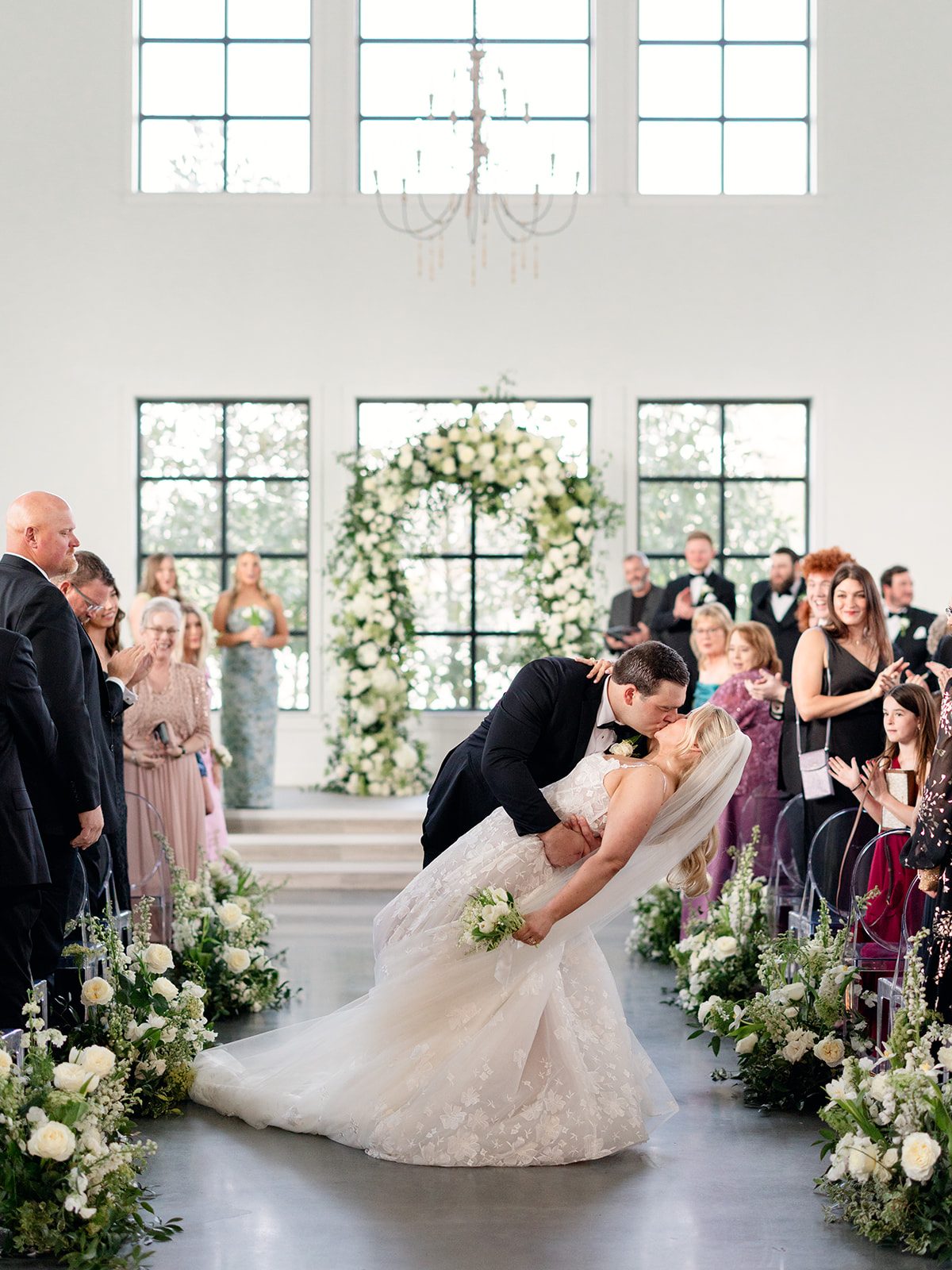 Classic Southern garden ceremony at Boxwood Manor near Houston
